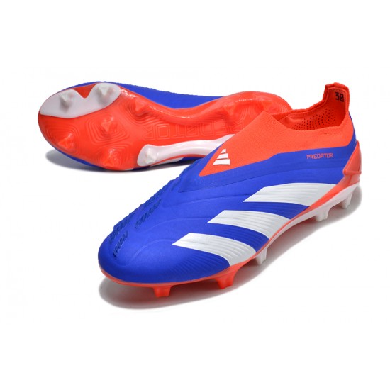 Adidas Predator Elite Laceless Boost FG Orange Silver Blue Low Football Boots & Shoes