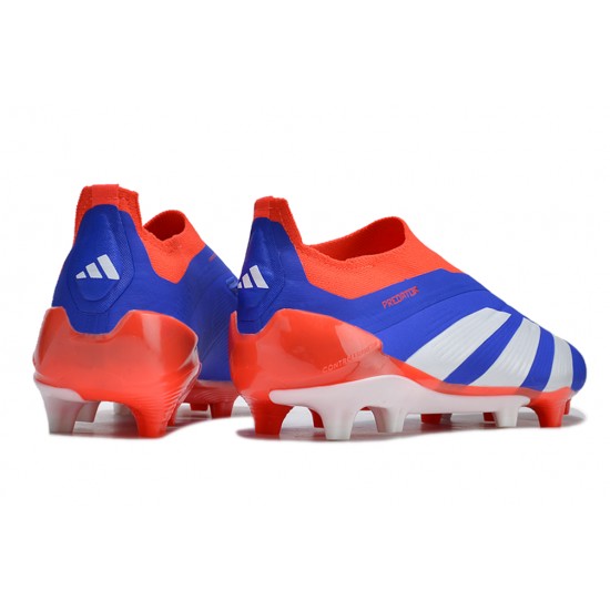 Adidas Predator Elite Laceless Boost FG Orange Silver Blue Low Football Boots & Shoes