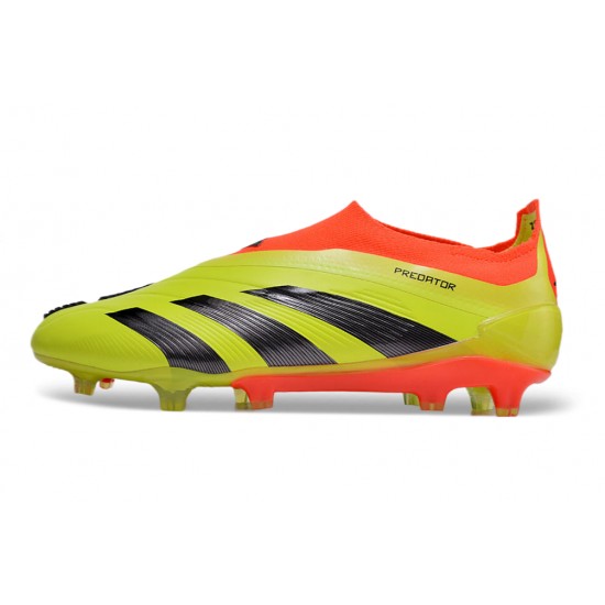 Adidas Predator Elite Laceless Boost FG Yellow Black Orange Low Football Boots & Shoes