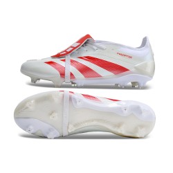 Adidas Predator Elite Tongue FG Beige White Red Low Football Boots & Shoes