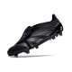 Adidas Predator Elite Tongue FG Black Silver Low Football Boots & Shoes