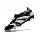 Adidas Predator Elite Tongue FG Black White Low Football Boots & Shoes