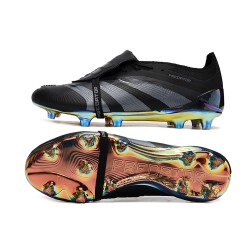 Adidas Predator Elite Tongue FG Black Gold Silver Low Football Boots & Shoes