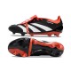 Adidas Predator Elite Tongue FG Black Red White Low Football Boots & Shoes