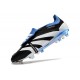 Adidas Predator Elite Tongue FG Black White Ltblue Low Football Boots & Shoes