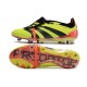 Adidas Predator Elite Tongue FG Black Yellow Red Low Football Boots & Shoes