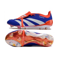 Adidas Predator Elite Tongue FG Deep Blue Orange White Low Football Boots & Shoes