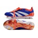 Adidas Predator Elite Tongue FG Deep Blue Orange White Low Football Boots & Shoes