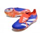 Adidas Predator Elite Tongue FG Deep Blue Orange White Low Football Boots & Shoes