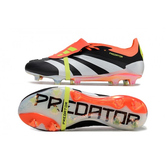 Adidas Predator Elite Tongue FG Orange White Yellow Low Football Boots & Shoes