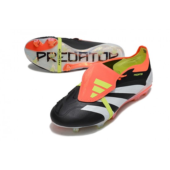 Adidas Predator Elite Tongue FG Orange White Yellow Low Football Boots & Shoes