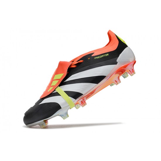 Adidas Predator Elite Tongue FG Orange White Yellow Low Football Boots & Shoes