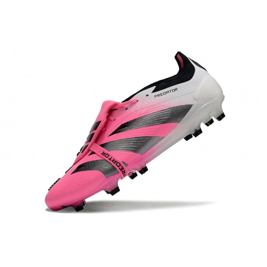 Adidas Predator Elite Tongue FG Pink Black White Football Boots & Shoes