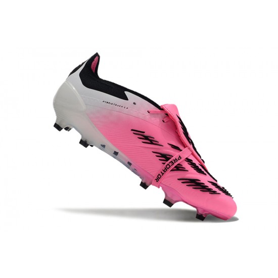 Adidas Predator Elite Tongue FG Pink Black White Football Boots & Shoes