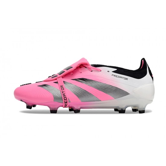 Adidas Predator Elite Tongue FG Pink Black White Football Boots & Shoes