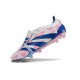 Adidas Predator Elite Tongue FG Pink Deep Blue White Low Football Boots & Shoes