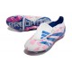 Adidas Predator Elite Tongue FG Pink Deep Blue White Low Football Boots & Shoes