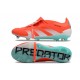 Adidas Predator Elite Tongue FG Red Ltblue Silver Low Football Boots & Shoes