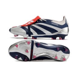 Adidas Predator Elite Tongue FG Silver Black Red White Low Football Boots & Shoes