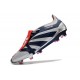 Adidas Predator Elite Tongue FG Silver Black Red White Low Football Boots & Shoes