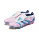 Adidas Predator Elite Tongue FG Football Boots & Shoes Pink Beige Ltblue