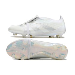 Adidas Predator Elite Tongue FG White Grey Low Football Boots & Shoes