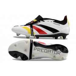 Adidas Predator Elite Tongue FG White Black Red Yellow Low Football Boots & Shoes