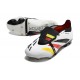 Adidas Predator Elite Tongue FG White Black Red Yellow Low Football Boots & Shoes