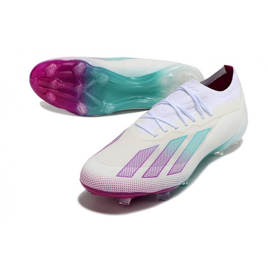 Adidas X 23 Crazyfast.1 FG  Football Boots & Shoes Beige White Purple