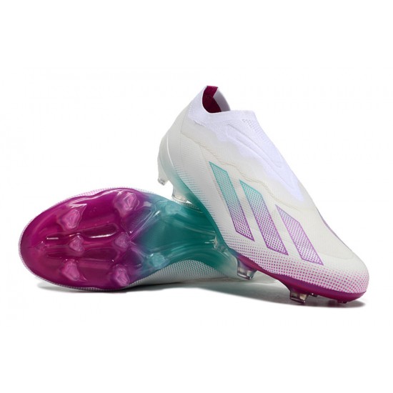 Adidas X 23 Crazyfast.1 Messi FG Boost Football Boots & Shoes Beige White Purple