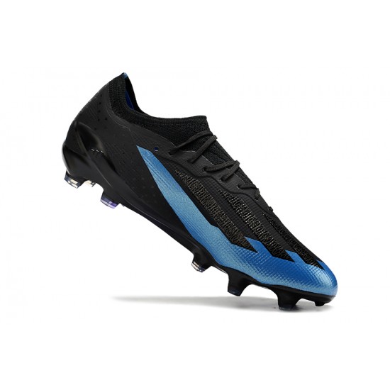 Adidas X Crazyfast1 SG Black Blue Low Football Boots & Shoes