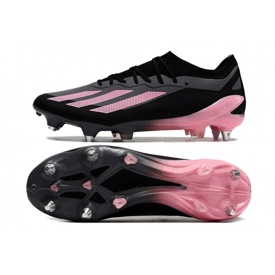 Adidas X Crazyfast1 SG Black Pink Football Boots & Shoes