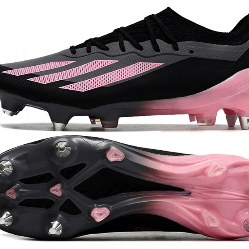 Adidas X Crazyfast1 SG Black Pink Football Boots & Shoes