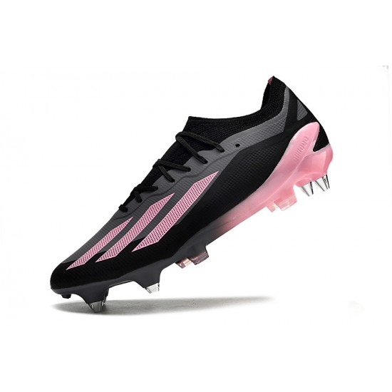 Adidas X Crazyfast1 SG Black Pink Football Boots & Shoes