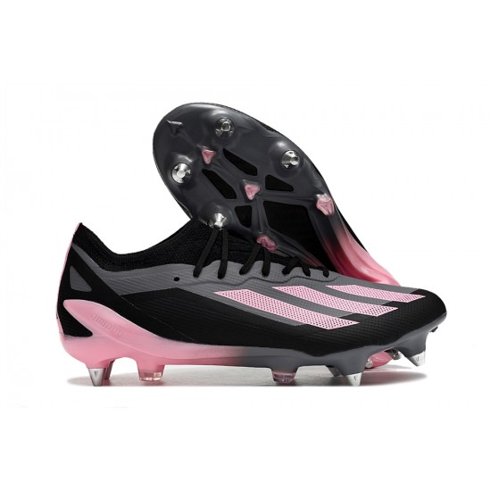 Adidas X Crazyfast1 SG Black Pink Football Boots & Shoes