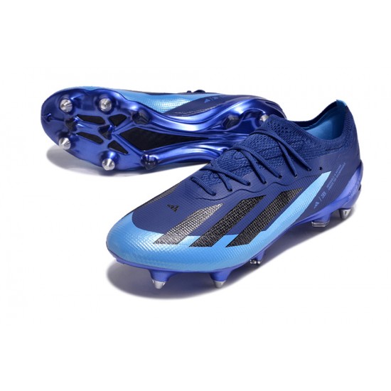 Adidas X Crazyfast1 SG Deep Blue Blue Low Football Boots & Shoes