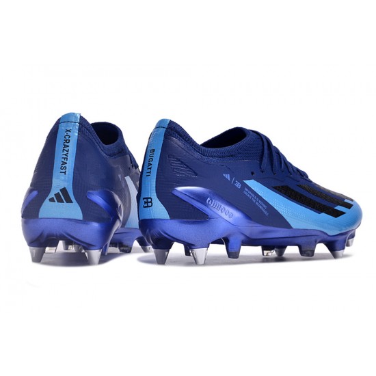 Adidas X Crazyfast1 SG Deep Blue Blue Low Football Boots & Shoes