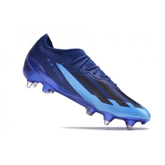 Adidas X Crazyfast1 SG Deep Blue Blue Low Football Boots & Shoes