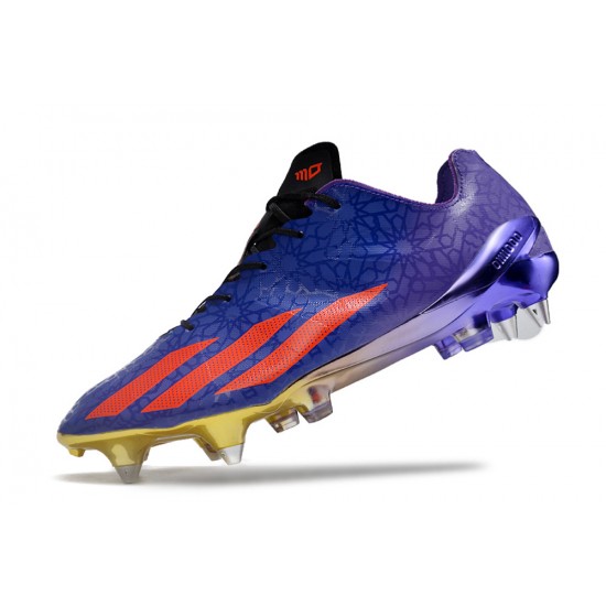 Adidas X Crazyfast1 SG Deep Blue Orange Black Low Football Boots & Shoes