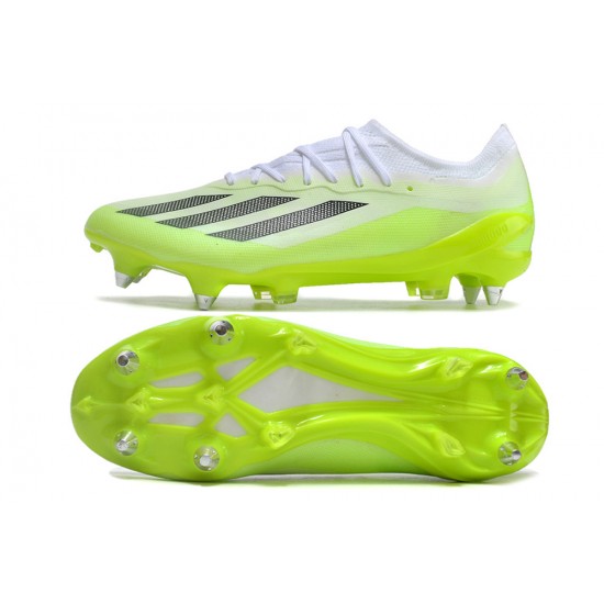 Adidas X Crazyfast1 SG Green White Black Low Football Boots & Shoes