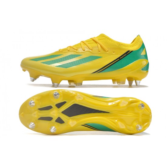 Adidas X Crazyfast1 SG Yellow Blue Black Green Low Football Boots & Shoes