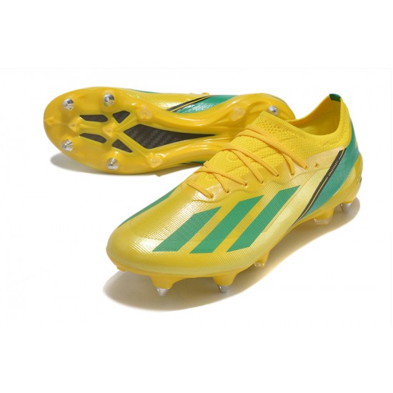 Adidas X Crazyfast1 SG Yellow Blue Black Green Low Football Boots & Shoes