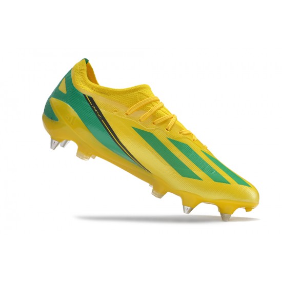 Adidas X Crazyfast1 SG Yellow Blue Black Green Low Football Boots & Shoes