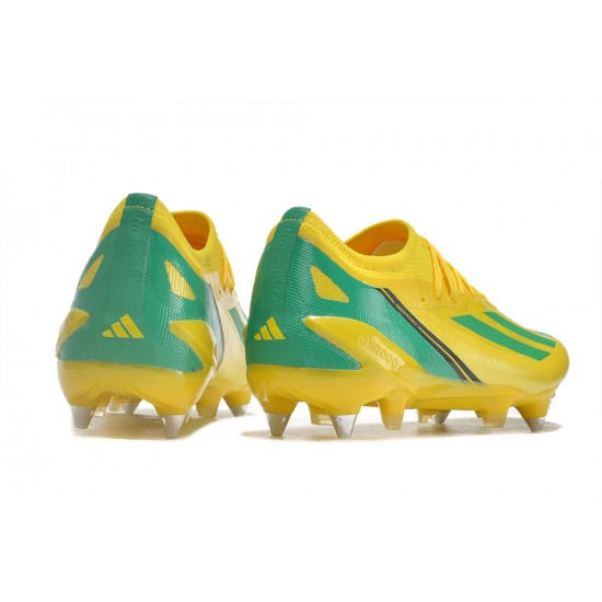 Adidas X Crazyfast1 SG Yellow Blue Black Green Low Football Boots & Shoes