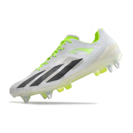 Adidas X Crazyfast1 SG Yellow Green White Black Low Football Boots & Shoes