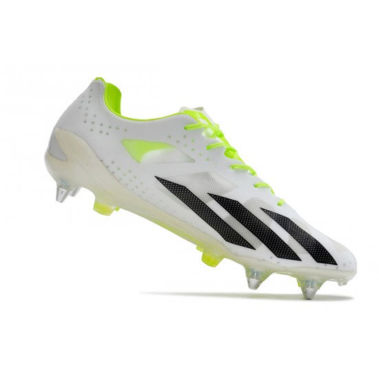 Adidas X Crazyfast1 SG Yellow Green White Black Low Football Boots & Shoes