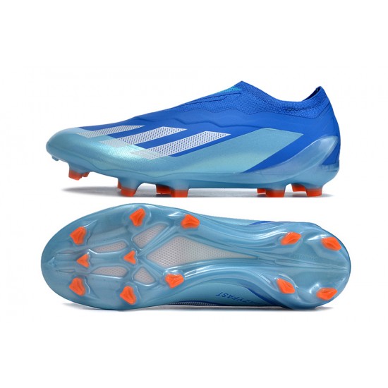 Adidas x23crazyfast.1 FG Low Football Boots & Shoes Blue Silver Orange