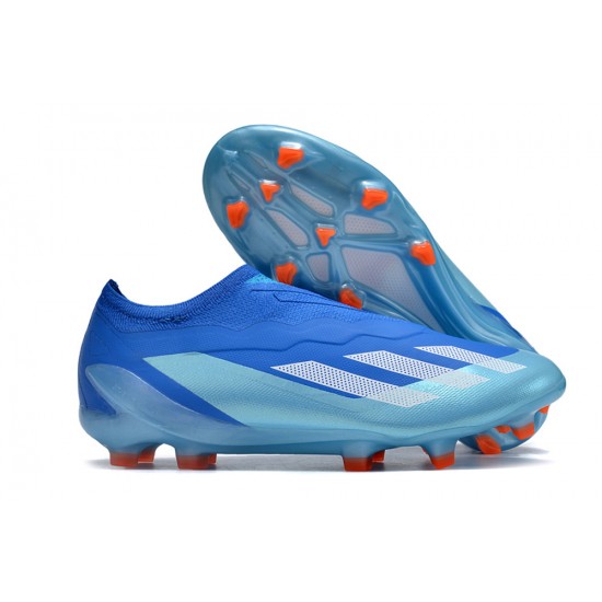 Adidas x23crazyfast.1 FG Low Football Boots & Shoes Blue Silver Orange