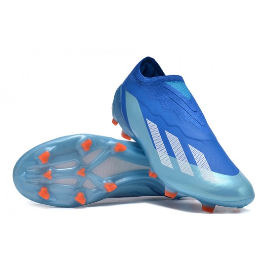 Adidas x23crazyfast.1 FG Low Football Boots & Shoes Blue Silver Orange