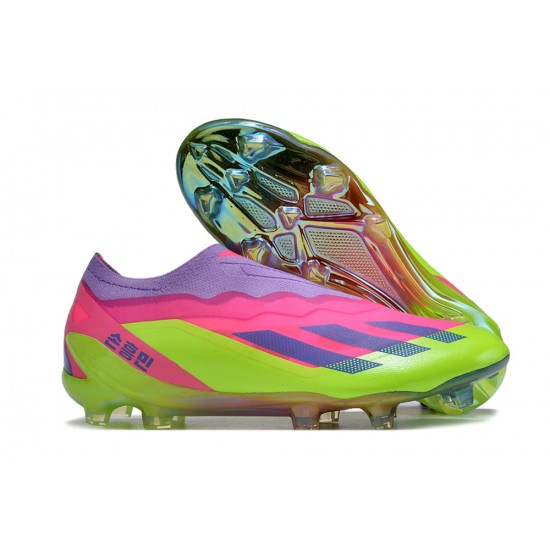 Adidas x23crazyfast.1 FG Low Football Boots & Shoes Pink Purple Green